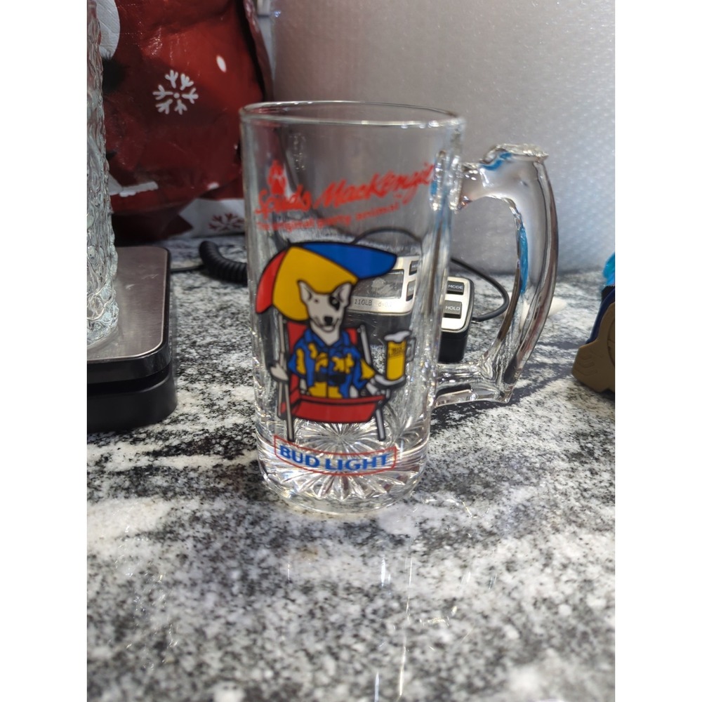 Vintage 1987 Spuds Mackenzie "The Original Party Animal" Bud Light Beer Mug